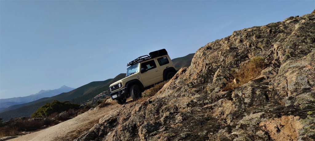 Jimny in Désert des Agriates