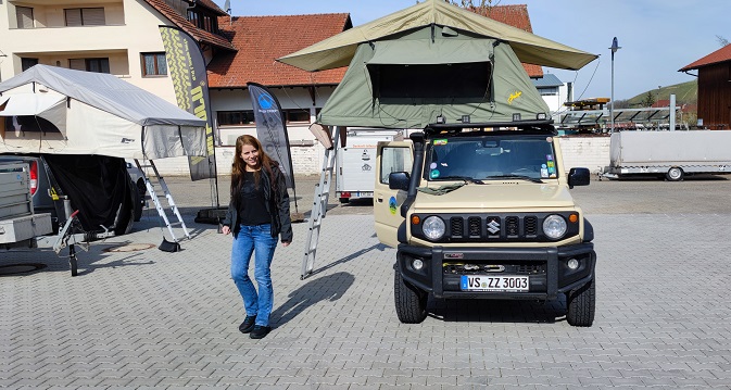 Jimny mit Dachzelt bei dachzelt-leihen.de